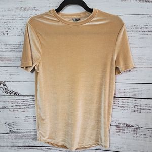 Asos XXS Velvet Short Sleeve Tee